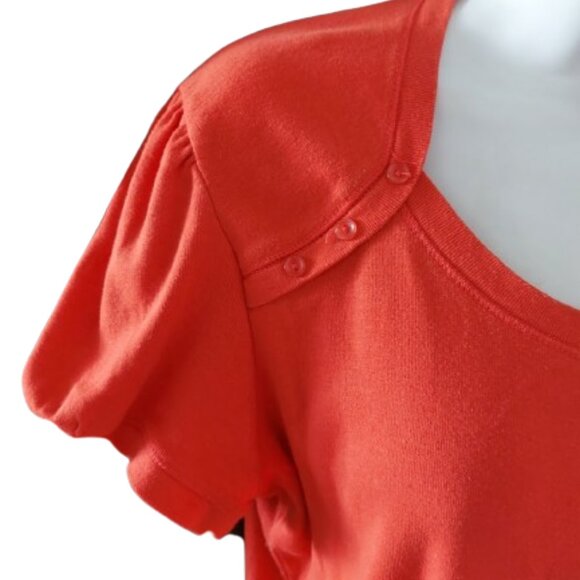 Orange Short Sleeve Shirt / T-Shirt Size 1X - Picture 2 of 4